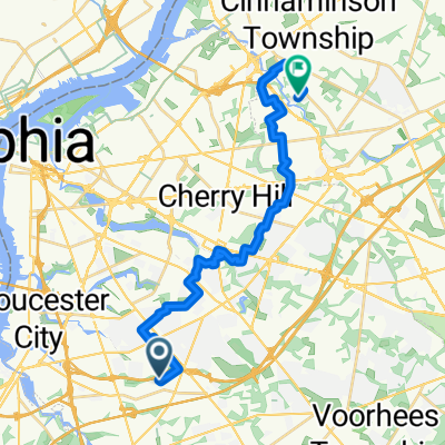 Charles Ave, Barrington to West Moorestown, Moorestown