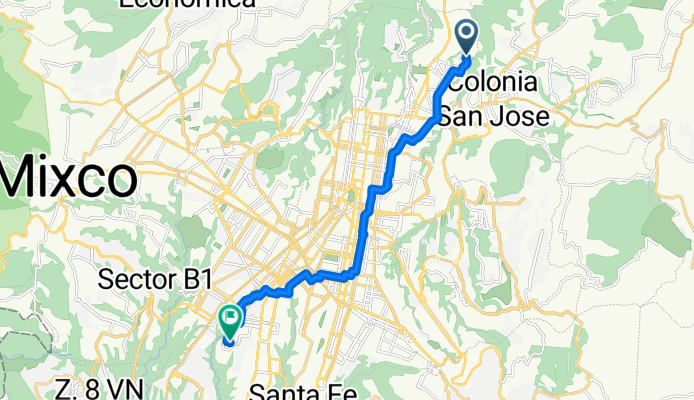 25 Avenida, Ciudad de Guatemala a Ciudad de Guatemala