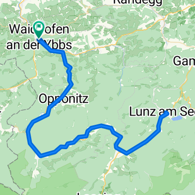 Route in Waidhofen an der Ybbs