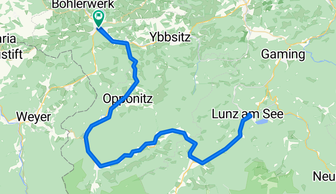 Route in Waidhofen an der Ybbs