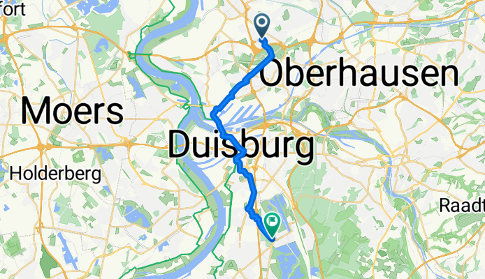 Emscherstraße nach Duisburg Großenbaumer Allee