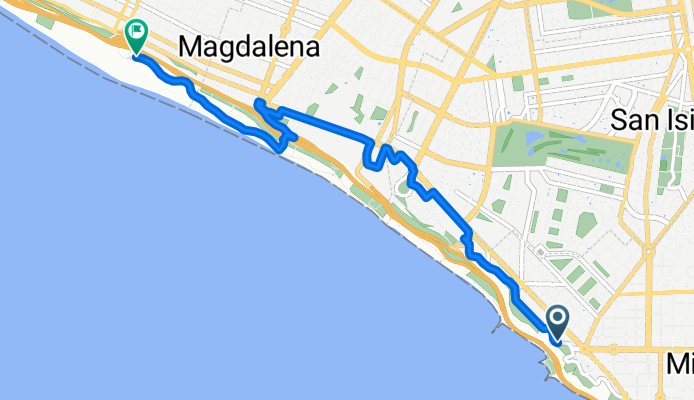 Ciclovía Malecón Cisneros, Lima to Lima