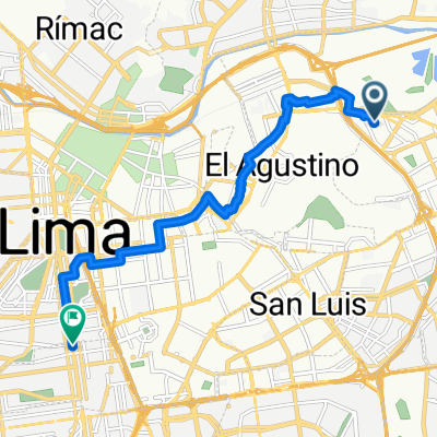 Route in Lima