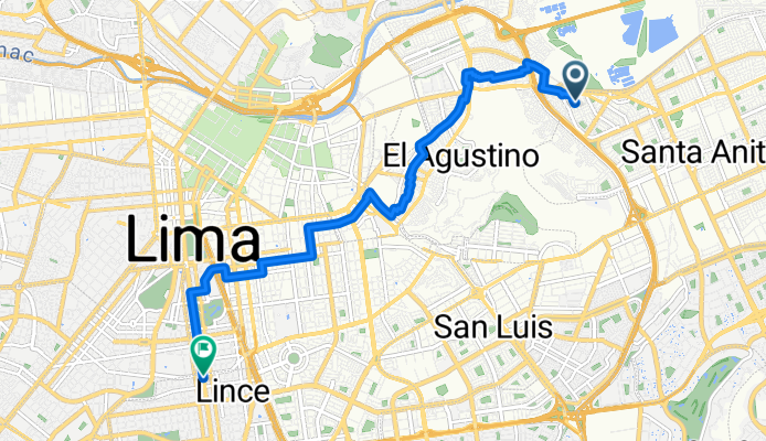 Route in Lima