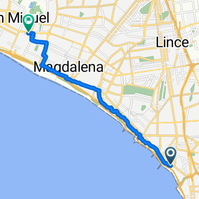 Ciclovía Malecón de la Reserva, Lima to Lima