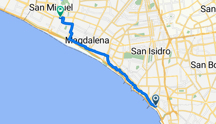 Ciclovía Malecón de la Reserva, Lima to Lima