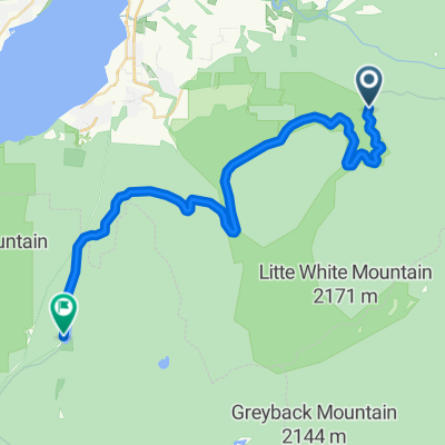 Route to Chute Lake Lodge