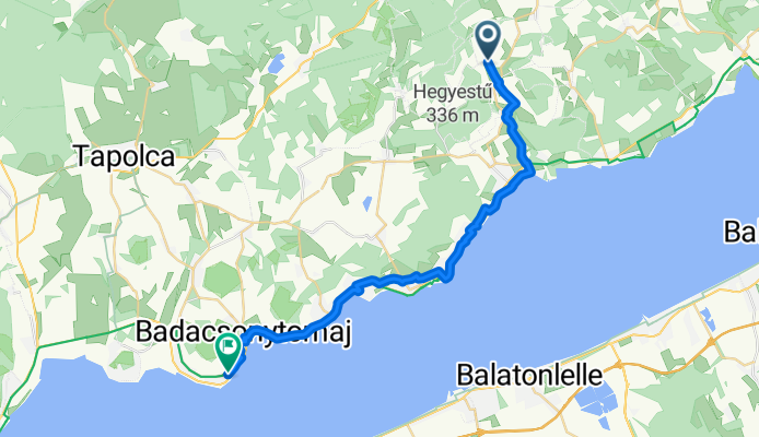 Balatoncsicsó - 71-es főút, Badacsonytomaj