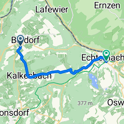 Rue de Consdorf, Berdorf nach Route de Wasserbillig, Echternach