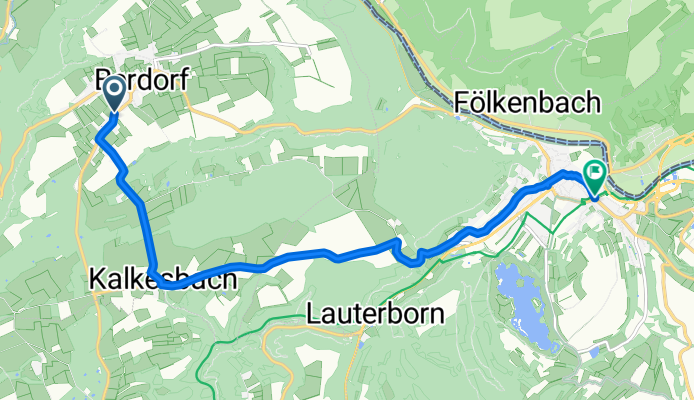 Rue de Consdorf, Berdorf nach Route de Wasserbillig, Echternach