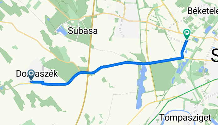 Bojárhalmi utca, Domaszék - Fonógyári út, Szeged