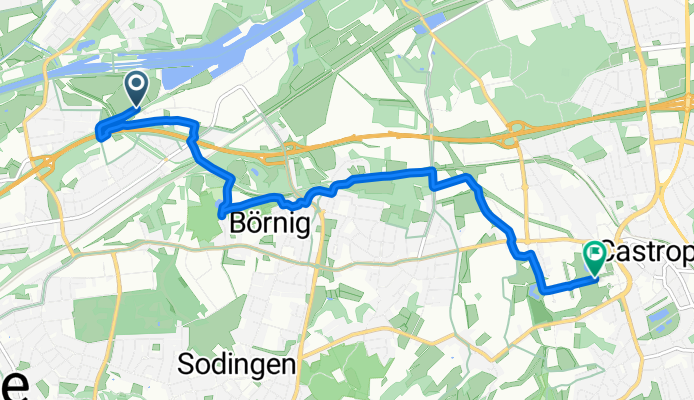 Blücherstraße 70a nach Erinstraße b