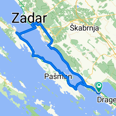 Route zu T-55 Dračevac