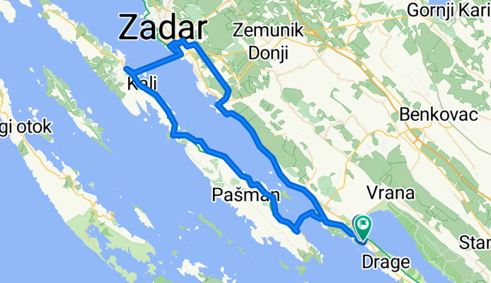 Route zu T-55 Dračevac