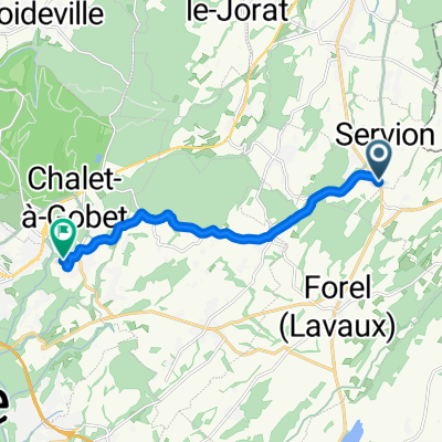 Chemin du Moléson, Servion à Via Jacobi, Lausanne 26