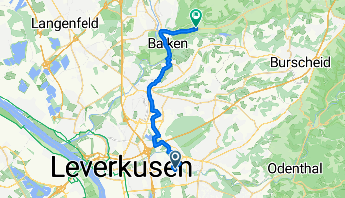 Paracelsusstraße, Leverkusen nach Junkersholz, Leichlingen (Rheinland)