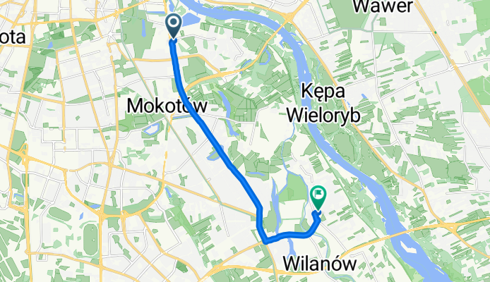 Czerniakowska, Warsaw to Zaściankowa, Warsaw
