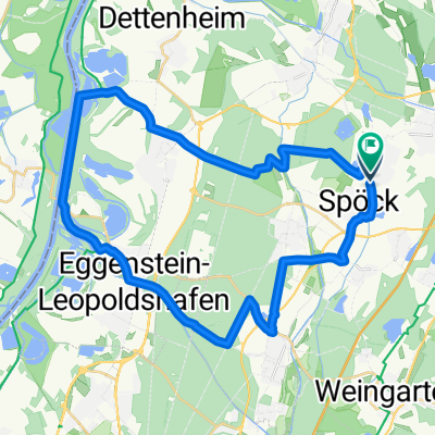 Am Pfinzkanal nach Am Pfinzkanal