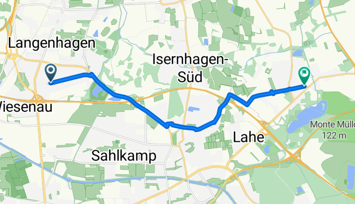 Hindenburgstraße, Langenhagen nach Bothfelder Straße, Isernhagen