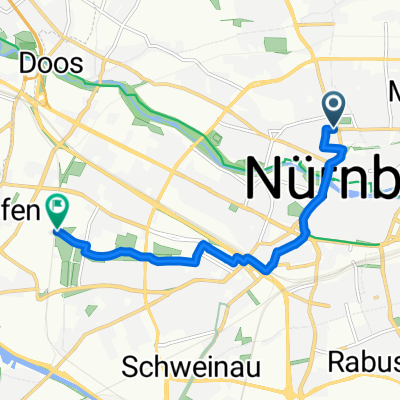 Bucher Straße, Nürnberg nach Lenkersheimer Straße, Nürnberg