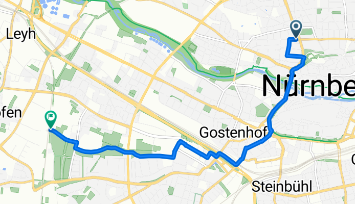 Bucher Straße, Nürnberg nach Lenkersheimer Straße, Nürnberg