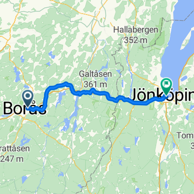 Bergdalen, Borås to Kaptensbogatan, Jönköping