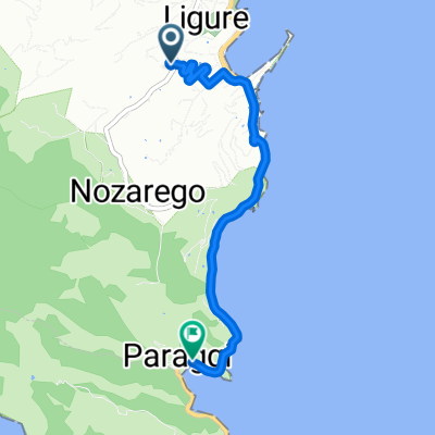 Via Partigiano Berto Silvio Solimano, Santa Margherita Ligure naar Via Paraggi a Mare, Santa Margherita Ligure