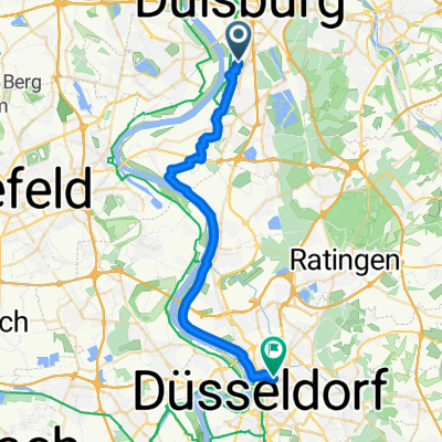 Markusstraße, Duisburg nach Franklinstraße, Düsseldorf