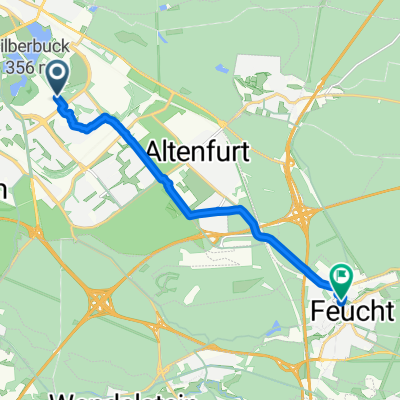 Große Straße, Nürnberg nach Hauptstraße, Feucht