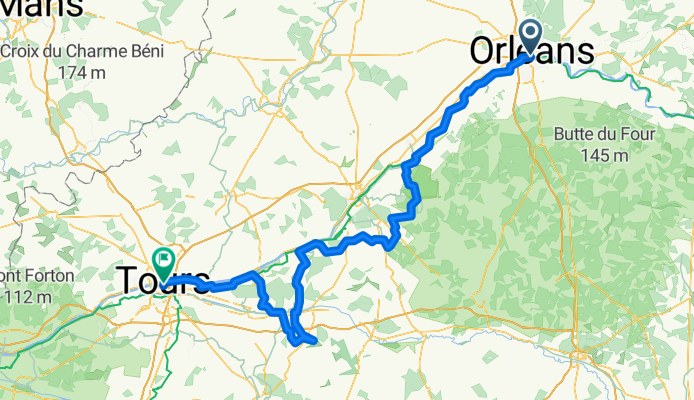 From Orléans to Tours