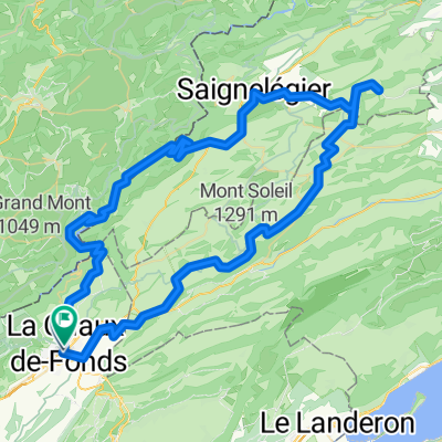Route in La Chaux-de-Fonds