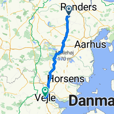 From Langå to Vejle