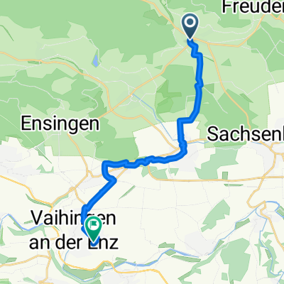 Ochsenbacher Straße 21/1 to Hertzstraße