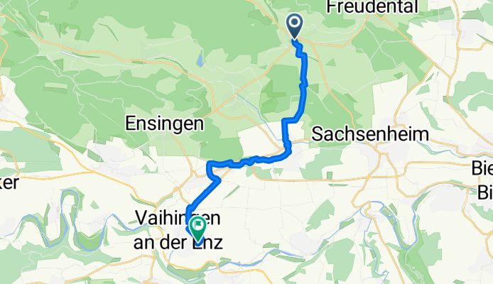 Ochsenbacher Straße 21/1 to Hertzstraße