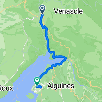 Route de Riez, Moustiers-Sainte-Marie to Rue de l'Éouvière, Les Salles-sur-Verdon