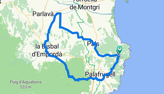 Plaça Flora Marquès i Carreras, Begur to Plaza Forgas, Begur