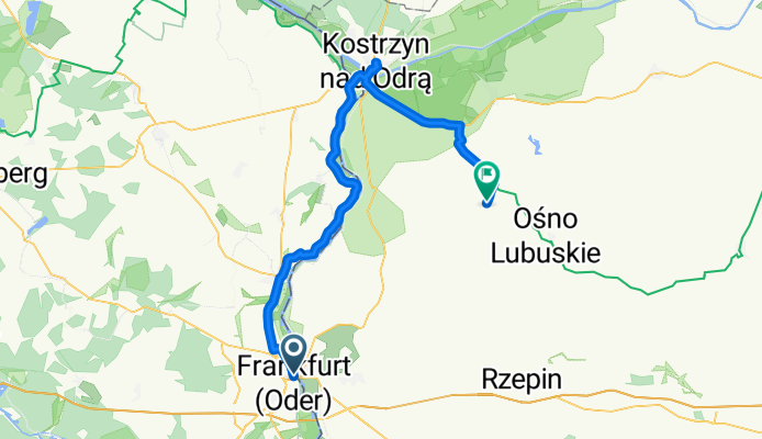 Von Frankfurt (Oder) bis Gmina Ośno Lubuskie