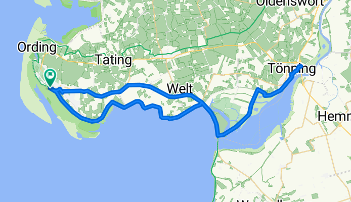 Route in Sankt Peter-Ording