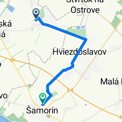 Azalková ulica, Miloslavov až Pomlejská cesta, Šamorín