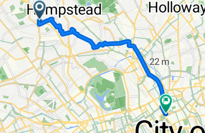 West Hampstead, West End Lane to Fortitude Bakehouse, nr Russell Sq