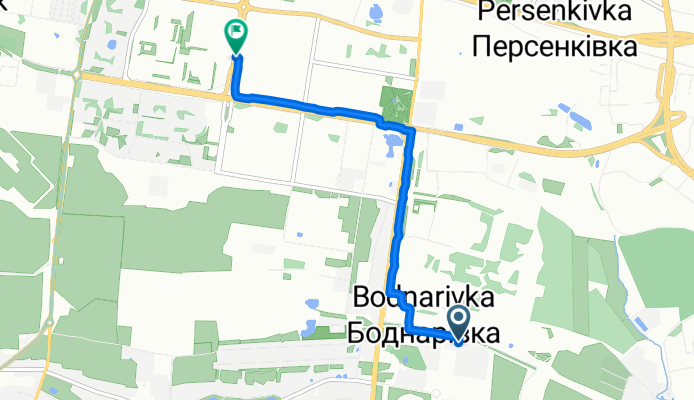 Стрийська вулиця, Львів to Княгині Ольги вулиця, Львів
