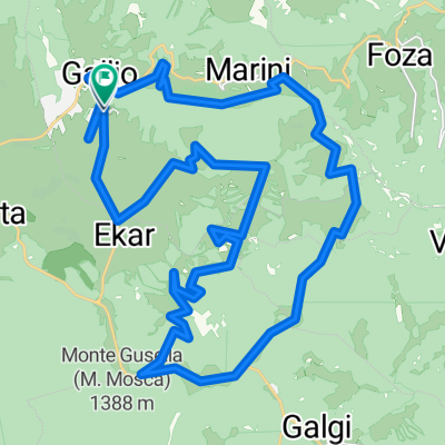 Gallio, Valbella, cima Ekar, Fontanelle, Sasso, Stoccaredo, Gianesini, Ronchi, Gallio