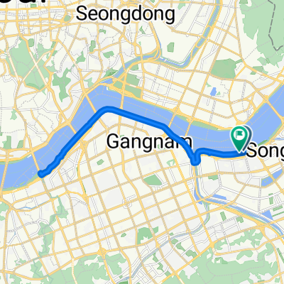 한가람로, 서울특별시에서 잠실동, 서울특별시까지