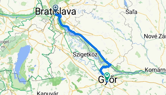 Bratislava - Medvedov - Györ