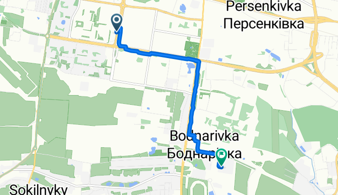 Княгині Ольги вулиця, Львів to Стрийська вулиця, Львів