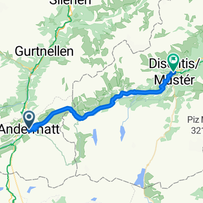 Andermatt-&gt; Disentis-Mustèr