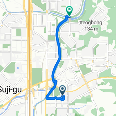 죽전동, 용인시에서 구미동, 성남시까지