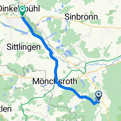 Wilburgstetten to Mönchsrother Straße, Dinkelsbühl