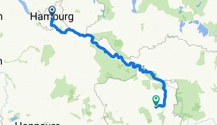 Elberadweg Stendal - Hamburg (Left)