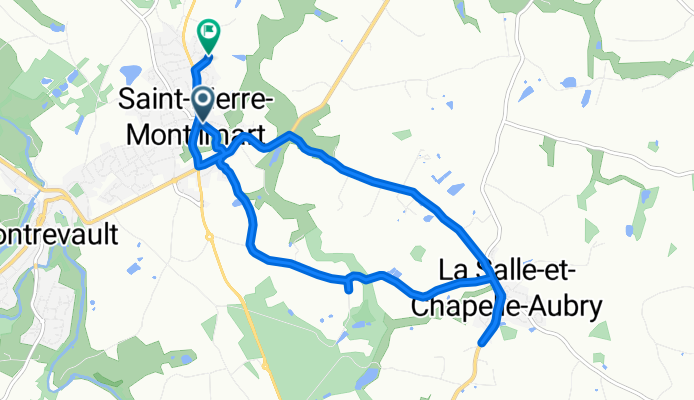 Avenue de la Frairie, Montrevault-sur-Èvre à Rue des Campanules, Montrevault-sur-Èvre
